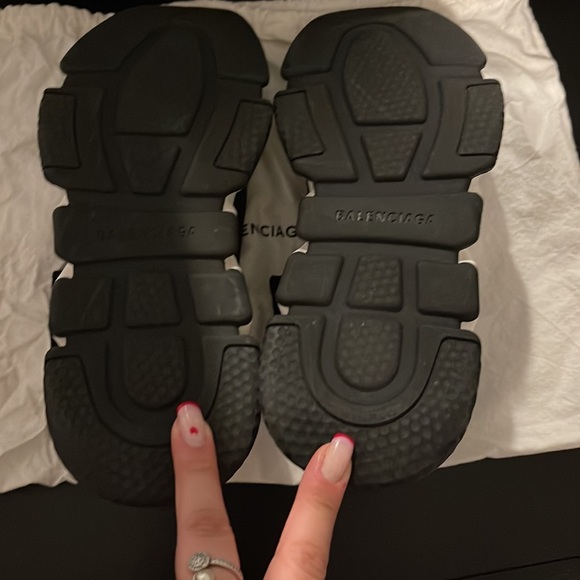 Noir bleu Balenciaga sock sneakers - Picture 6 of 12